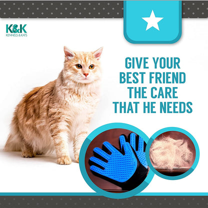 Grooming Glove | Deshedding Glove for Easy, Mess-Free Grooming