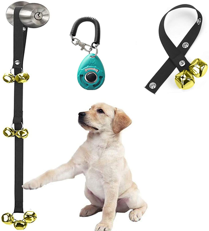 Pack of 2 Upgraded Puppy Bells Doorbells for Door Knob