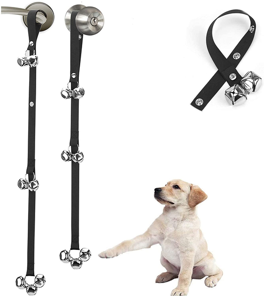 Pack of 2 Upgraded Puppy Bells Doorbells for Door Knob