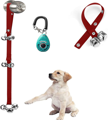 Pack of 2 Upgraded Puppy Bells Doorbells for Door Knob