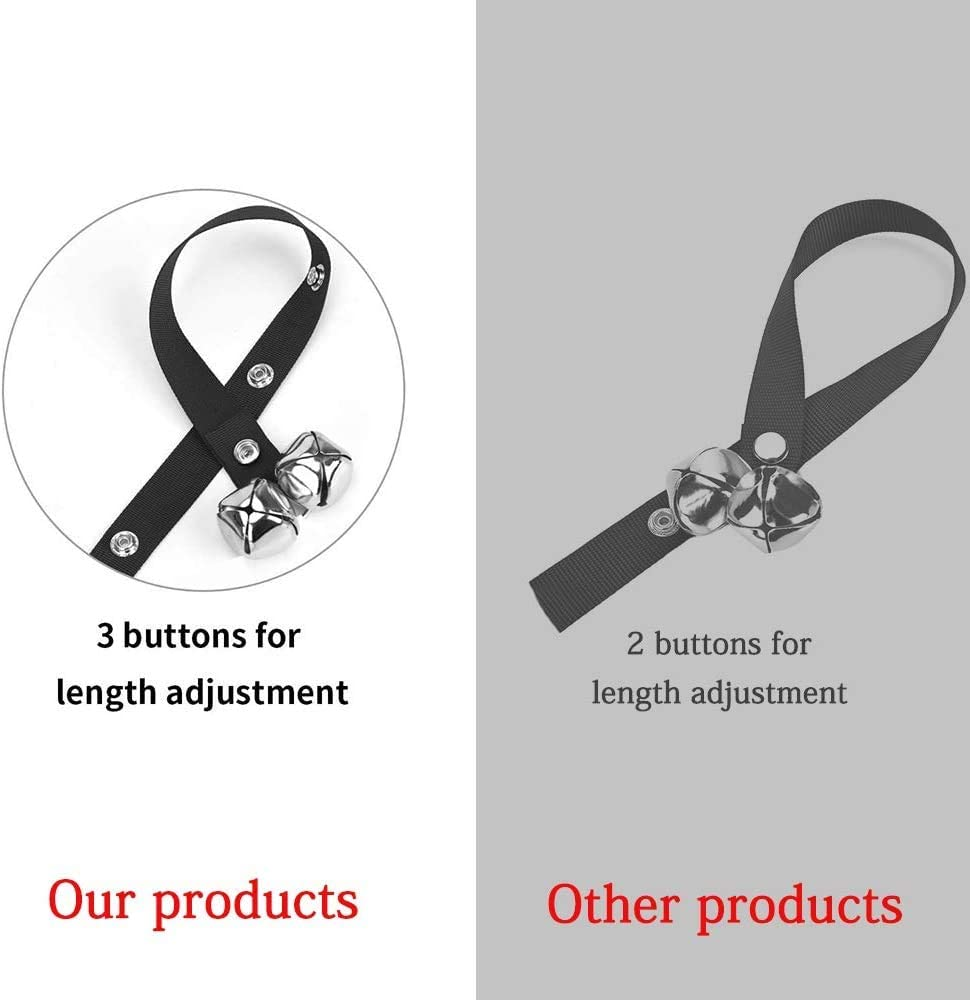 Pack of 2 Upgraded Puppy Bells Doorbells for Door Knob