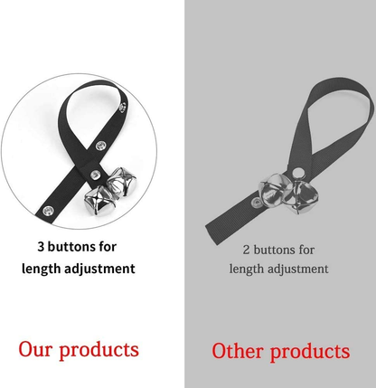 Pack of 2 Upgraded Puppy Bells Doorbells for Door Knob