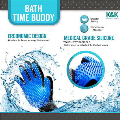 Grooming Glove | Deshedding Glove for Easy, Mess-Free Grooming